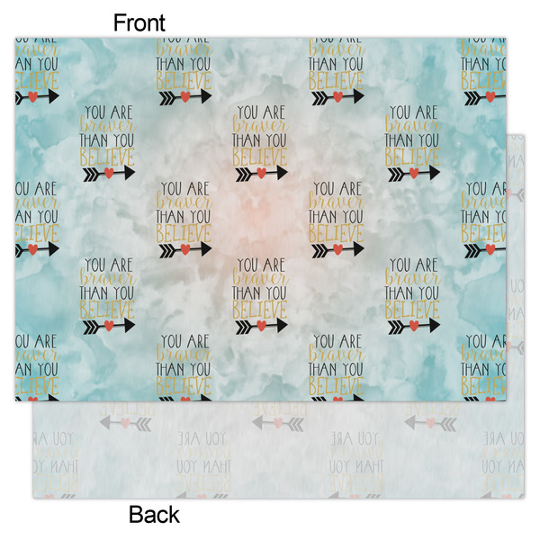 Inspirational Quotes Tissue Paper - Heavyweight - Large - Front & Back