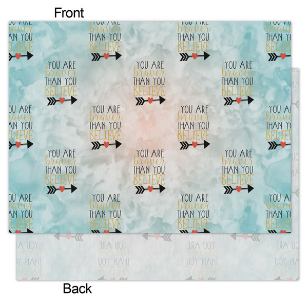 Inspirational Quotes Tissue Paper - Heavyweight - Medium - Front & Back