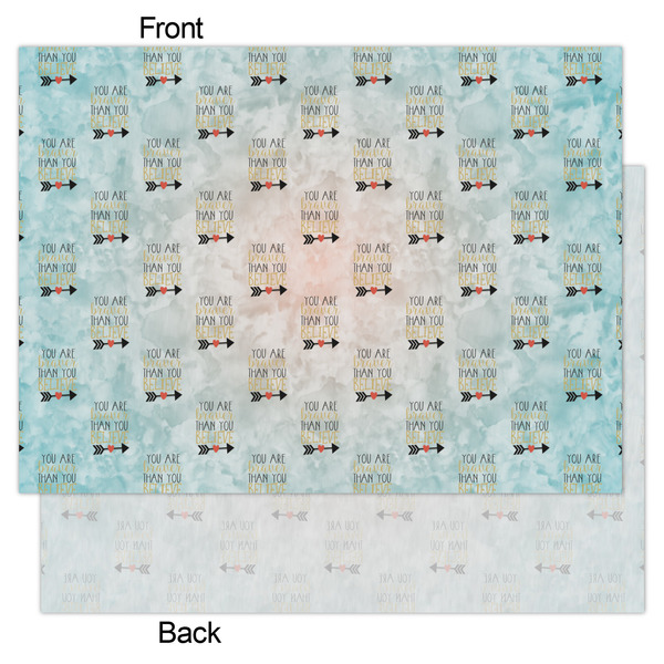 Inspirational Quotes Tissue Paper - Lightweight - Large - Front & Back