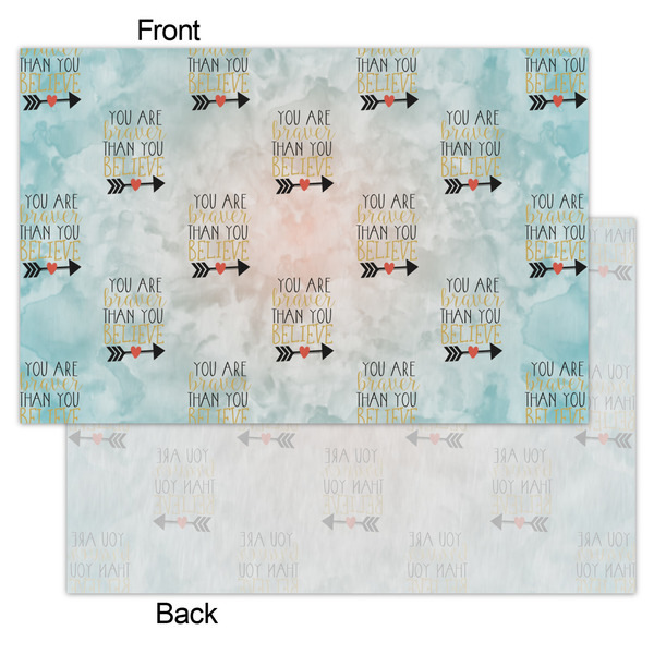 Inspirational Quotes Tissue Paper - Lightweight - Small - Front & Back