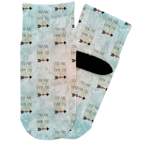 Custom Inspirational Quotes Toddler Ankle Socks
