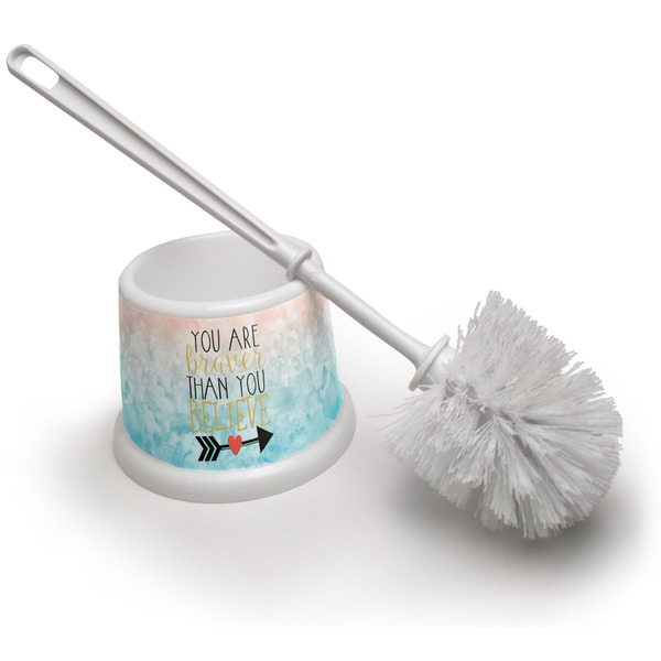 Custom Inspirational Quotes Toilet Brush
