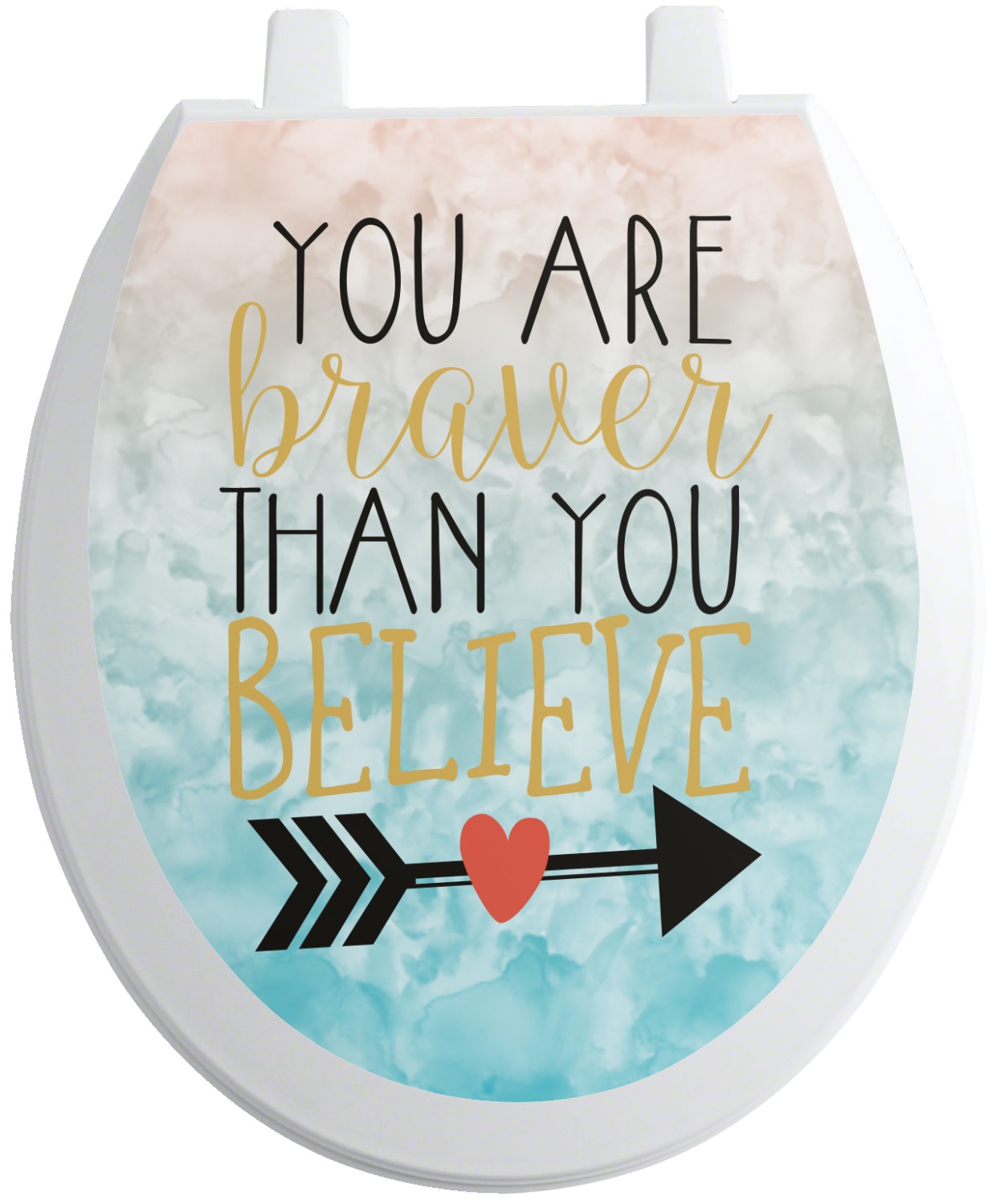 Custom Inspirational Quotes Toilet Seat Decal YouCustomizeIt