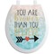 Inspirational Quotes Toilet Seat Decal (Personalized)
