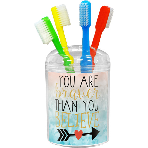 Custom Inspirational Quotes Toothbrush Holder