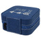 Inspirational Quotes Travel Jewelry Boxes - Leather - Navy Blue - View from Rear