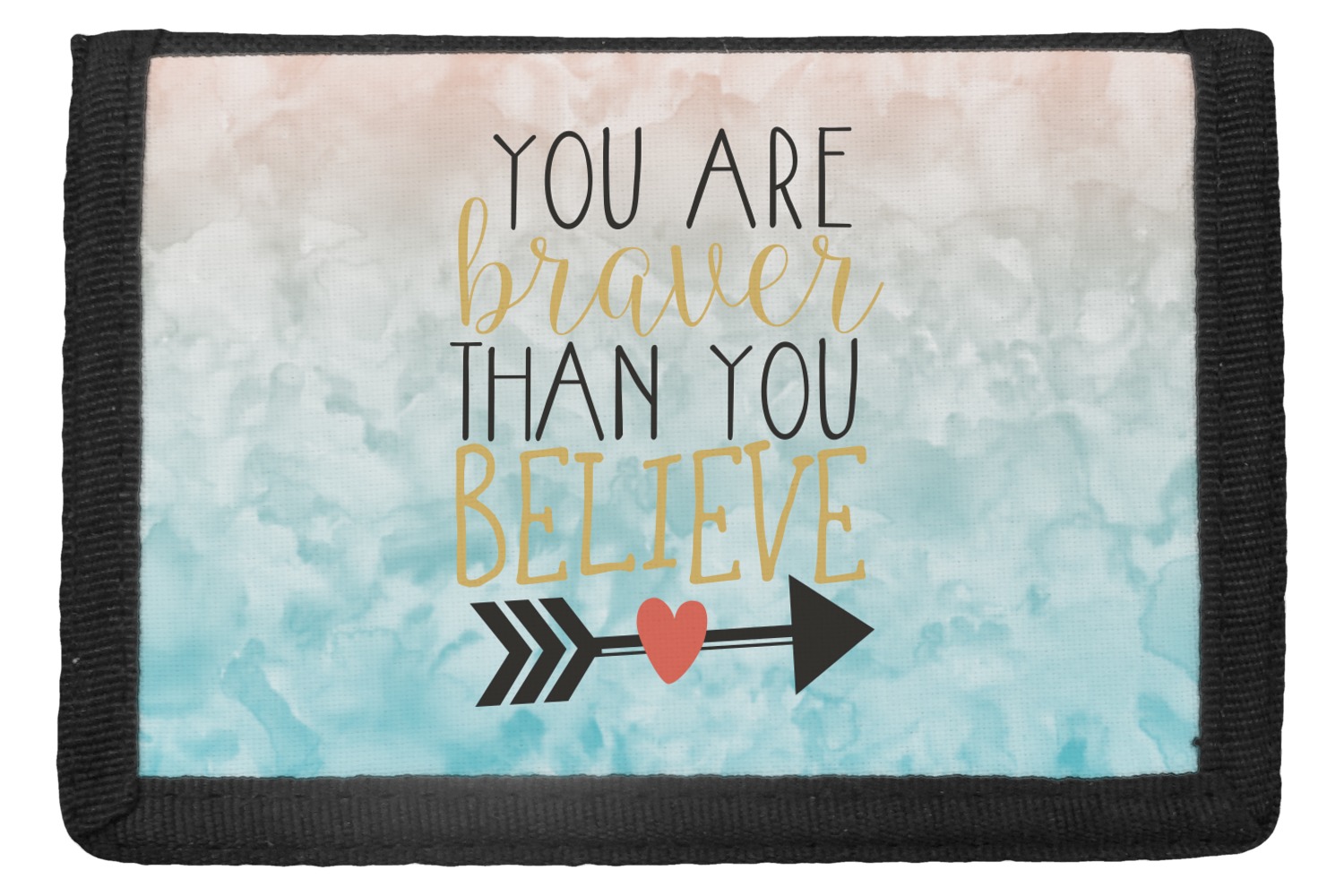 Custom Inspirational Quotes Trifold Wallet YouCustomizeIt