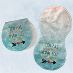 Inspirational Quotes Burp Pads - Velour - Set of 2