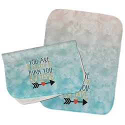 Inspirational Quotes Burp Cloths - Fleece - Set of 2