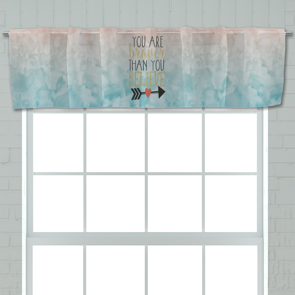 Inspirational Quotes Valance - Closeup on window