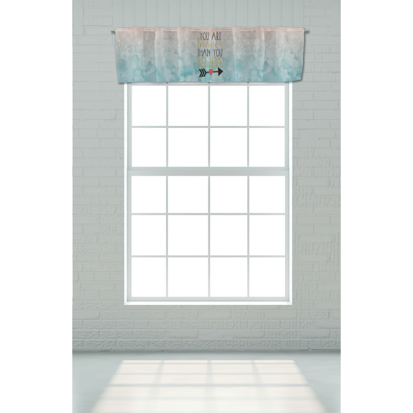 Inspirational Quotes Valance - On window