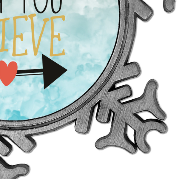 Inspirational Quotes Vintage Snowflake - Detail