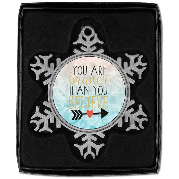 Inspirational Quotes Vintage Snowflake - In box