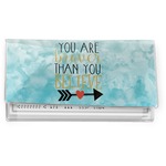 Inspirational Quotes Vinyl Checkbook Cover