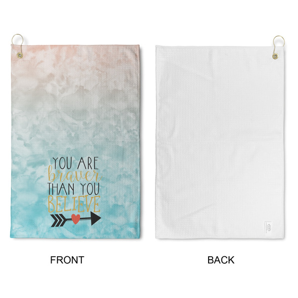 Inspirational Quotes Waffle Weave Golf Towel - Approval