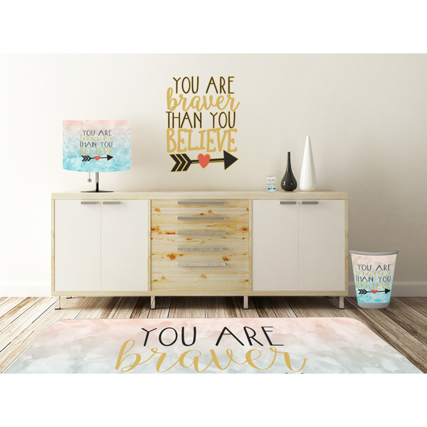 Inspirational Quotes Wall Graphic Decal Wooden Desk
