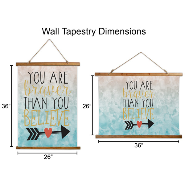 Inspirational Quotes Wall Hanging Tapestries - Parent/Sizing