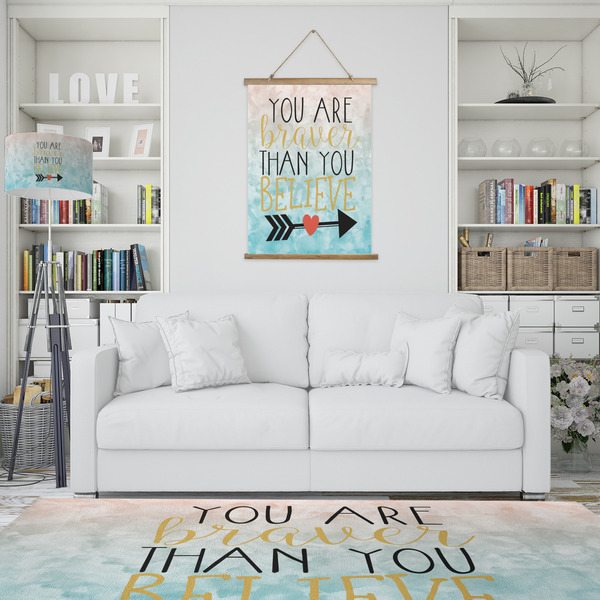 Inspirational Quotes Wall Hanging Tapestry - Portrait - IN CONTEXT