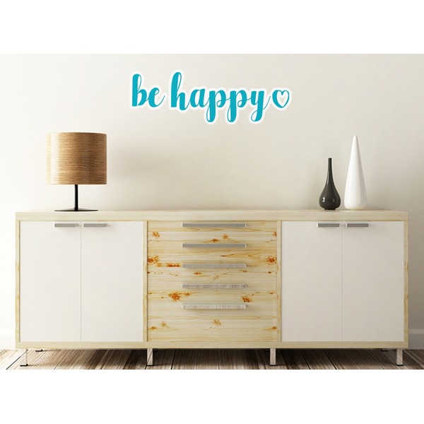 Inspirational Quotes Wall Name Decal On Wooden Desk