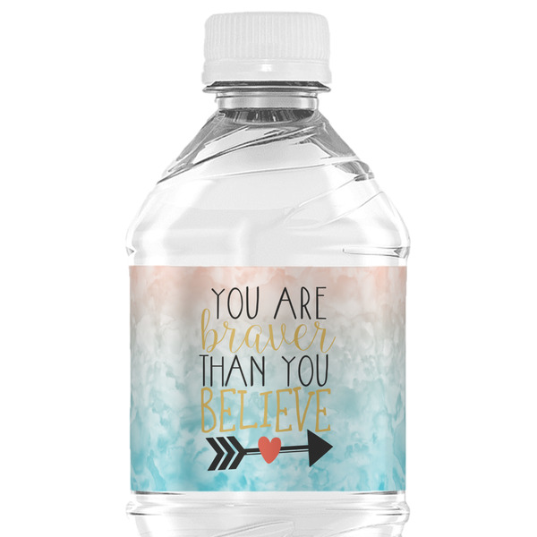 Custom Inspirational Quotes Water Bottle Labels - Custom Sized