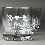 Inspirational Quotes Whiskey Glasses (Set of 4)