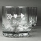 Inspirational Quotes Whiskey Glasses Set of 4 - Engraved Front