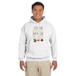 Inspirational Quotes Hoodie - White - 2XL