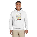 Inspirational Quotes Hoodie - White - Large