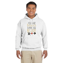 Inspirational Quotes Hoodie - White
