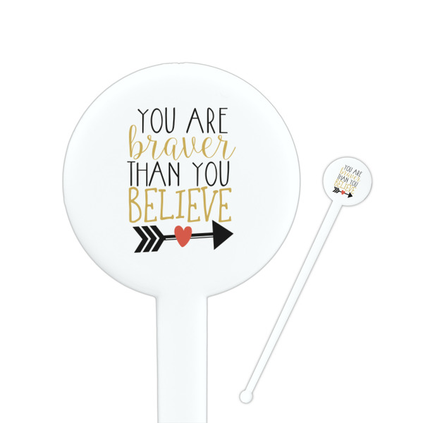 Custom Inspirational Quotes Round Plastic Stir Sticks