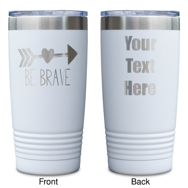 Inspirational Quotes White Polar Camel Tumbler - 20oz - Double Sided - Approval