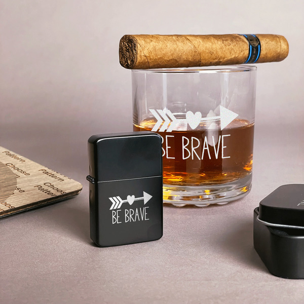 Inspirational Quotes Windproof Lighters - Black - In Context