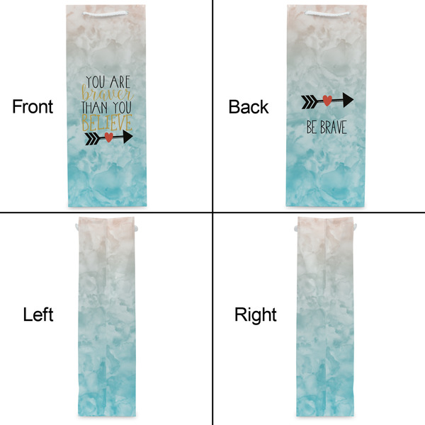 Inspirational Quotes Wine Gift Bag - Gloss - Approval