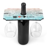 Inspirational Quotes Wine Bottle & Glass Holder