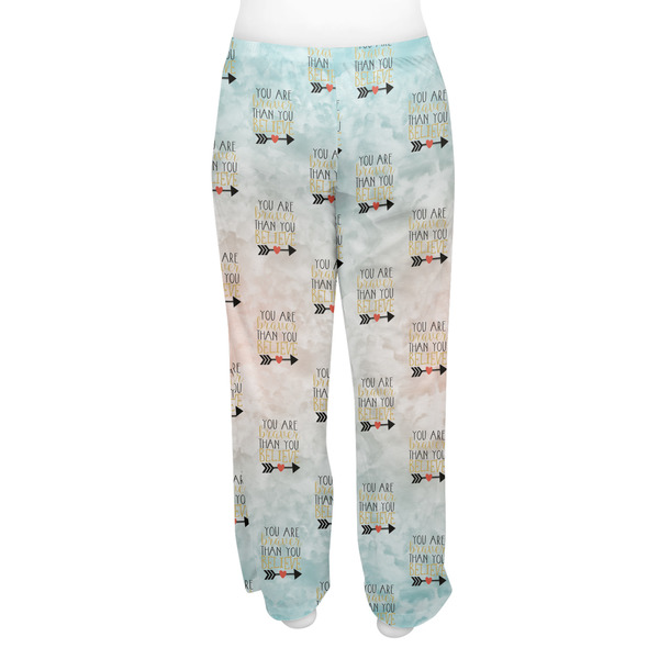 Inspirational Quotes Women's Pj on model - Back