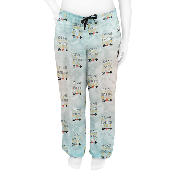 Inspirational Quotes Women's Pj on model - Front