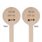 Inspirational Quotes Wooden 6" Stir Stick - Round - Double Sided - Front & Back