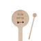 Inspirational Quotes 7.5" Round Wooden Stir Sticks - Single Sided