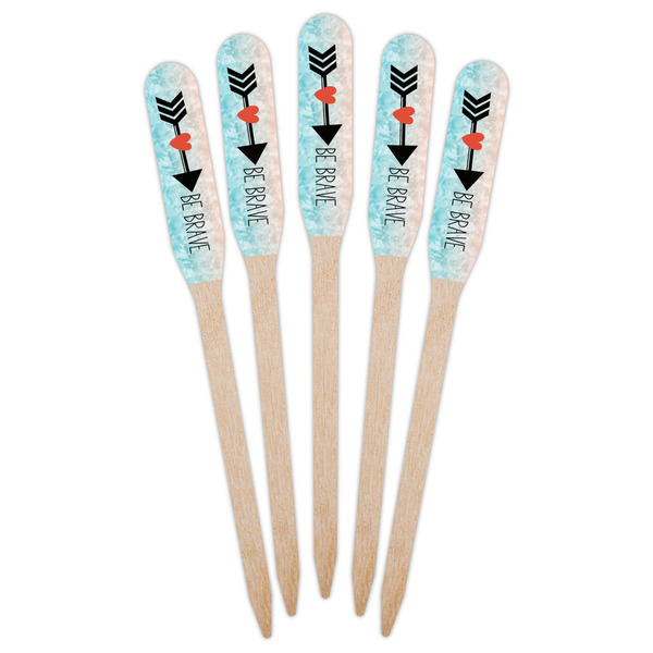 Inspirational Quotes Wooden Food Pick - Paddle - Fan View