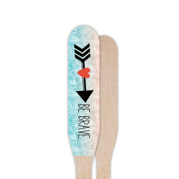 Inspirational Quotes Wooden Food Pick - Paddle - Single Sided - Front & Back
