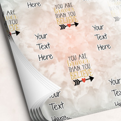 Inspirational Quotes Wrapping Paper Sheets