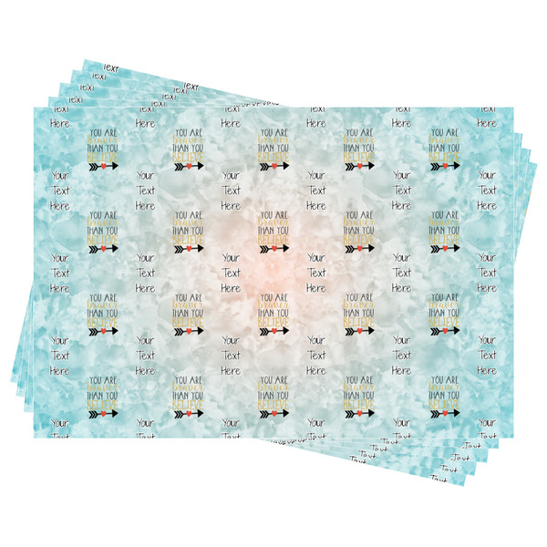 Inspirational Quotes Wrapping Paper - Front & Back - Sheets Approval