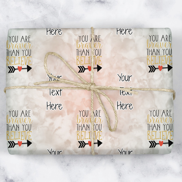 Custom Inspirational Quotes Wrapping Paper