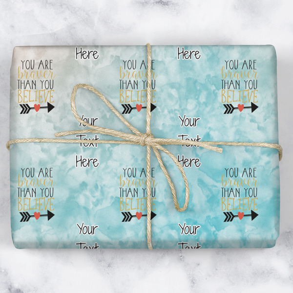 Inspirational Quotes Wrapping Paper Roll - Matte - Wrapped Box