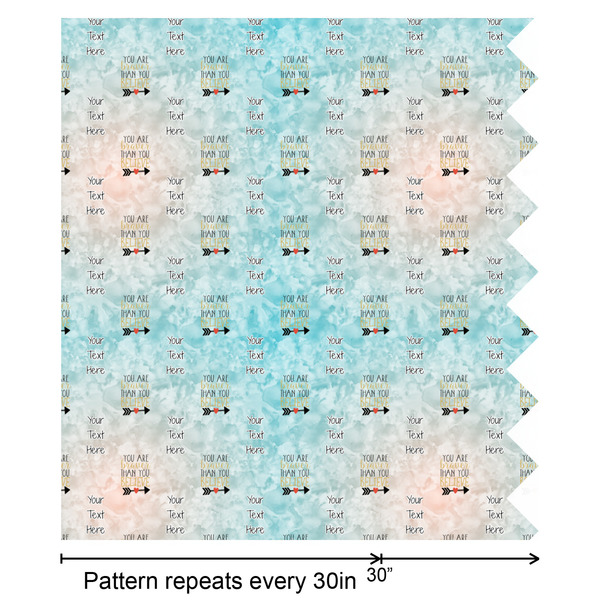 Inspirational Quotes Wrapping Paper Roll - Satin - Partial Roll