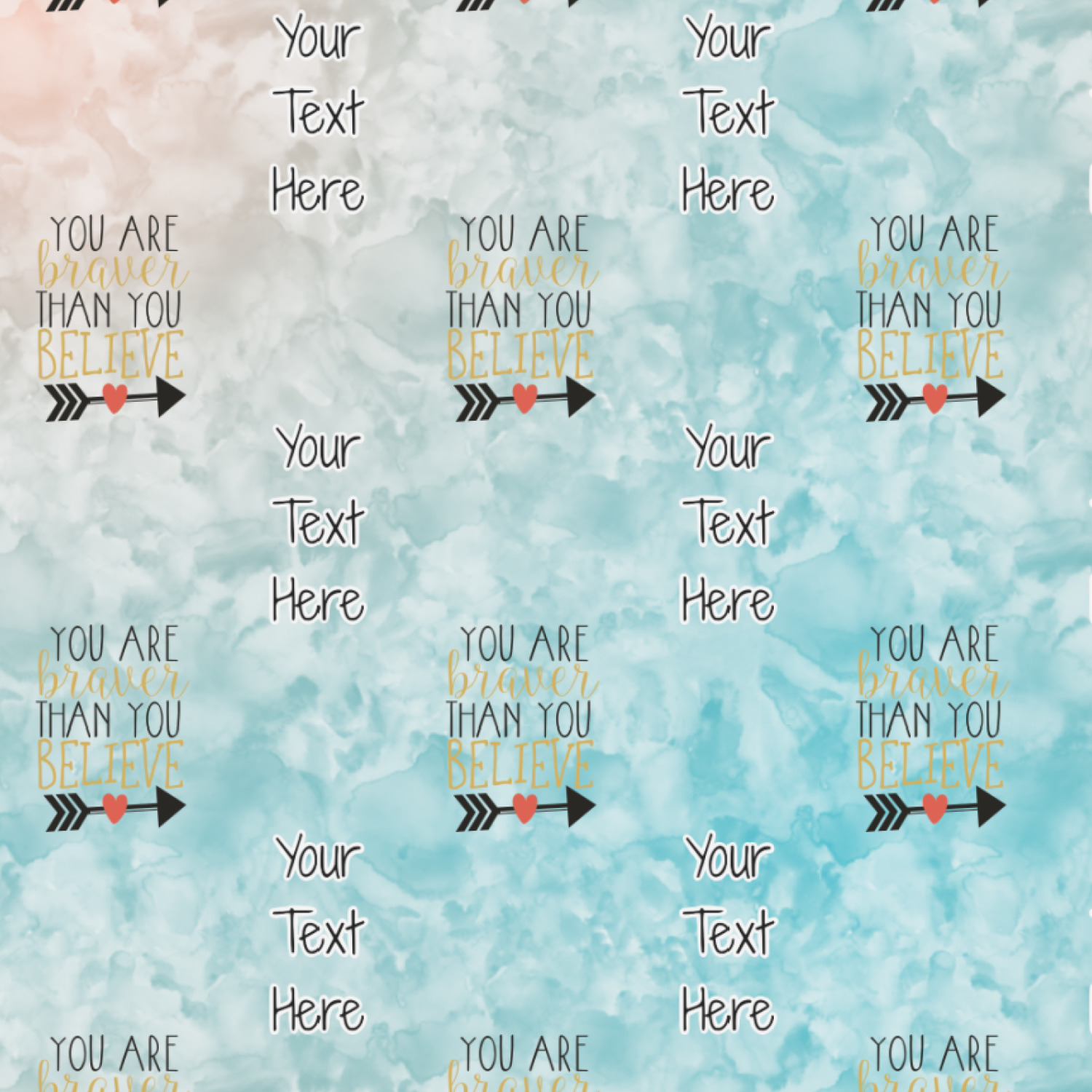 Inspirational Quotes Wrapping Paper Roll Small YouCustomizeIt