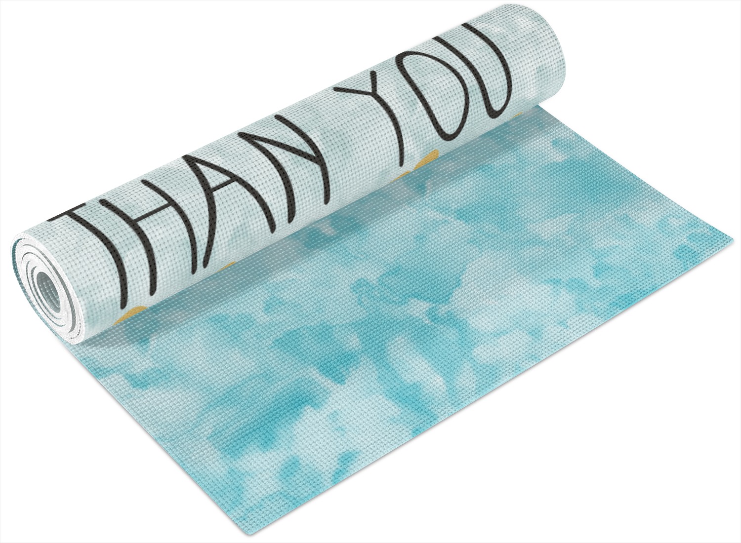 Inspirational Quotes Yoga Mat Printable Front and Back YouCustomizeIt