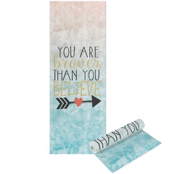 Inspirational Quotes Yoga Mat - Printable Front and Back