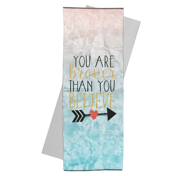 Custom Inspirational Quotes Yoga Mat Towel