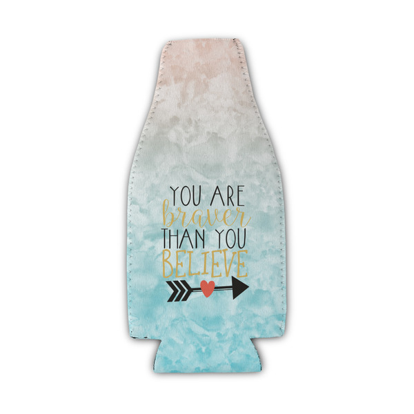 Inspirational Quotes Zipper Bottle Cooler - Set of 4 - FRONT